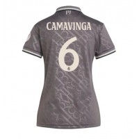 Camiseta Real Madrid Eduardo Camavinga #6 Tercera Equipación para mujer 2024-25 manga corta